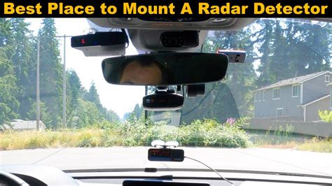 best place to mount radar detector